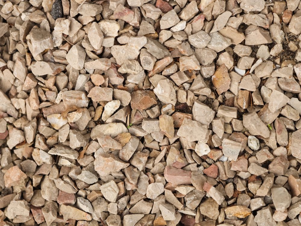 Crushed limestone