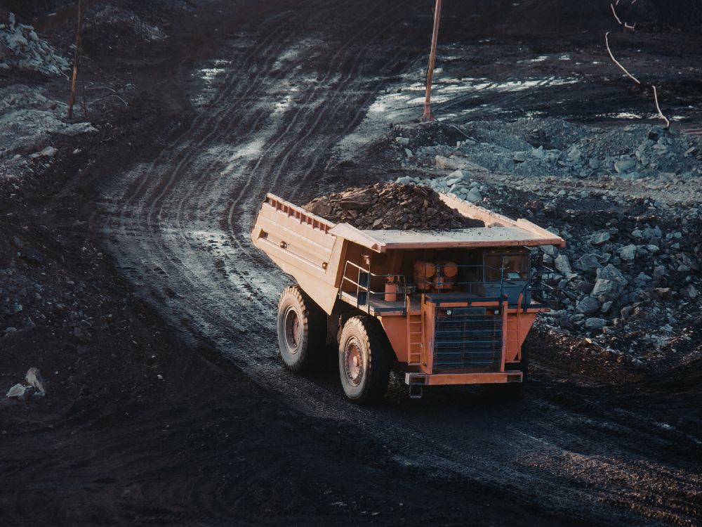 Surface coal mining operation